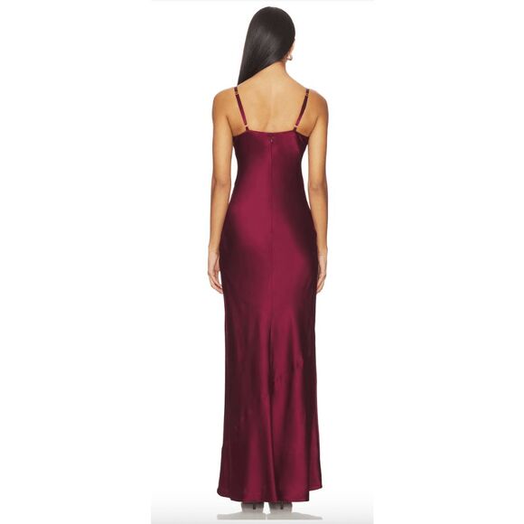 L'AGENCE Sayla Bias Cut Maxi Dress US 4 $695 - Picture 2 of 9